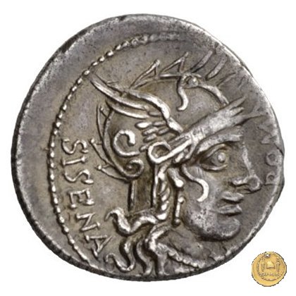 310/1 - denario Cn. Cornelius L.f. Sisenna 118-107 BC (Roma)