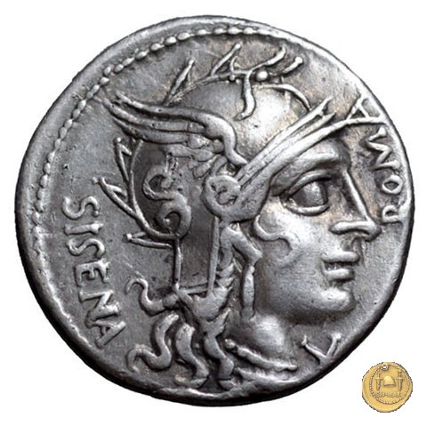 310/1 - denario Cn. Cornelius L.f. Sisenna 118-107 BC (Roma)