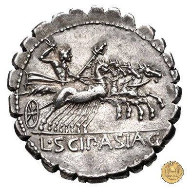 311/1 - denario L. Cornelius Scipio Asiagenus 106 BC (Roma)