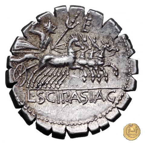 311/1 - denario L. Cornelius Scipio Asiagenus 106 a.C. (Roma)