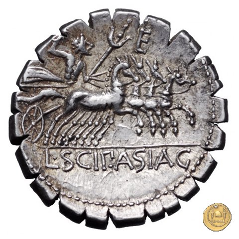 311/1 - denario L. Cornelius Scipio Asiagenus 106 BC (Roma)