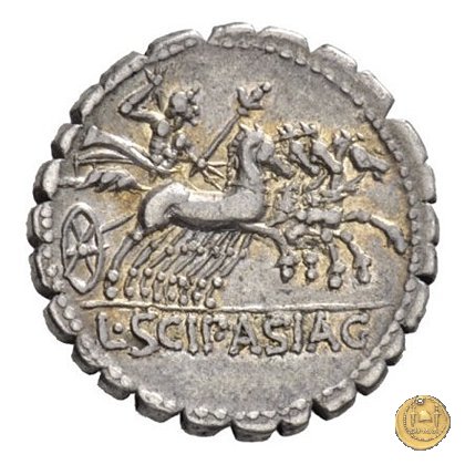 311/1 - denario L. Cornelius Scipio Asiagenus 106 BC (Roma)