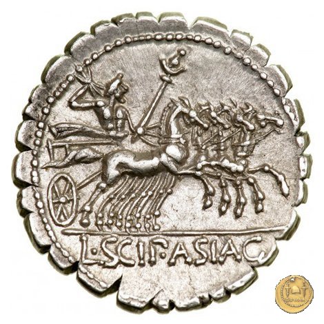 311/1 - denario L. Cornelius Scipio Asiagenus 106 BC (Roma)