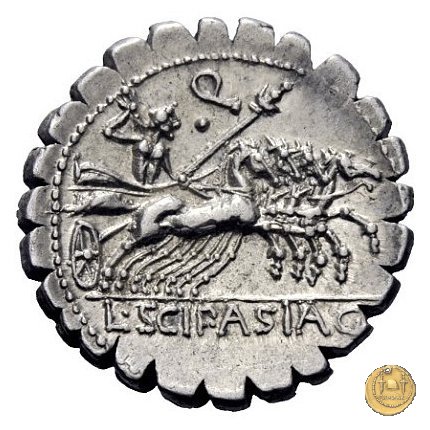 311/1 - denario L. Cornelius Scipio Asiagenus 106 BC (Roma)