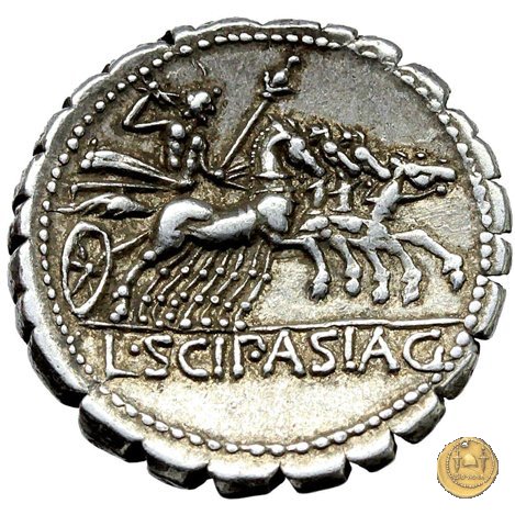 311/1 - denario L. Cornelius Scipio Asiagenus 106 BC (Roma)