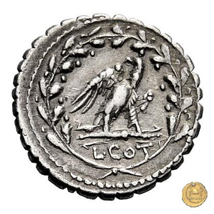 314/1 - denario L. Aurelius Cotta 105 BC (Roma)