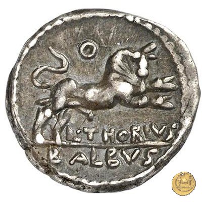 316/1 - denario L. Thorius Balbus 105 BC (Roma)