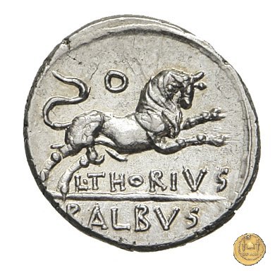 316/1 - denario L. Thorius Balbus 105 a.C. (Roma)