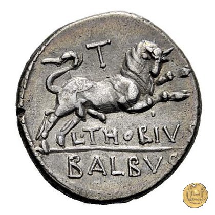 316/1 - denario L. Thorius Balbus 105 BC (Roma)