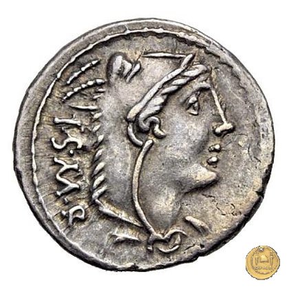 316/1 - denario L. Thorius Balbus 105 BC (Roma)