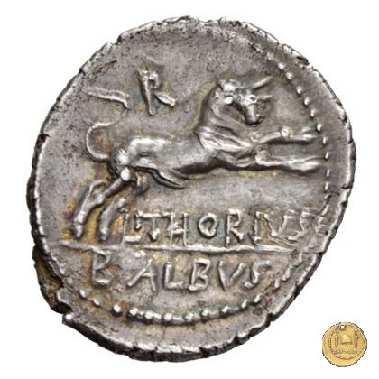 316/1 - denario L. Thorius Balbus 105 BC (Roma)