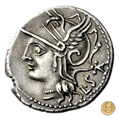 317/1 - denario L. Appuleius Saturninus 104 BC (Roma)