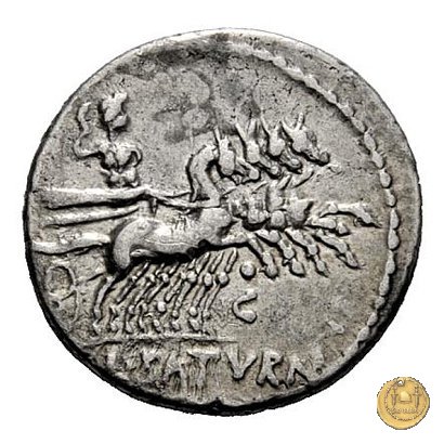 317/2 - denario L. Appuleius Saturninus 104 BC (Roma)