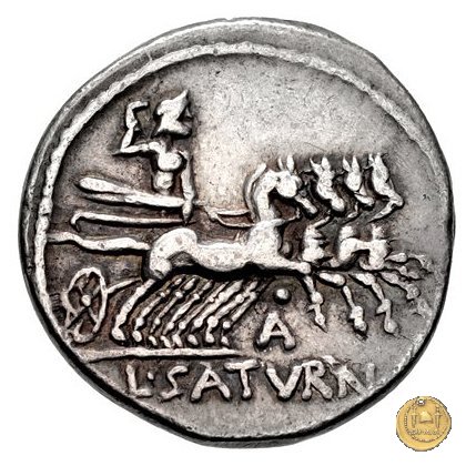 317/2 - denario L. Appuleius Saturninus 104 BC (Roma)