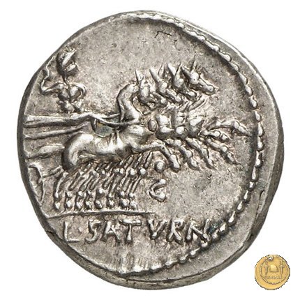 317/2 - denario L. Appuleius Saturninus 104 BC (Roma)