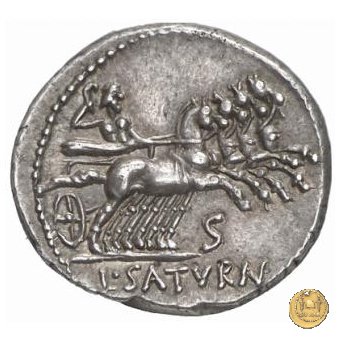 317/3 - denario L. Appuleius Saturninus 104 BC (Roma)