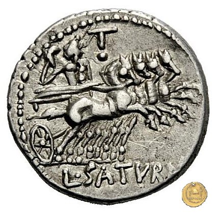 317/3 - denario L. Appuleius Saturninus 104 BC (Roma)