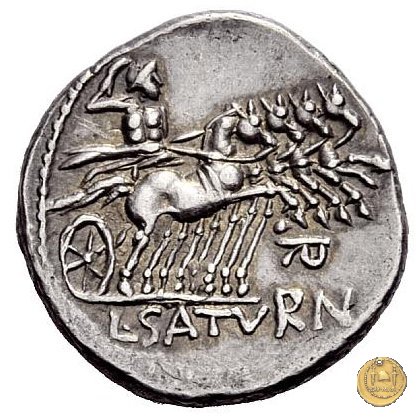 317/3 - denario L. Appuleius Saturninus 104 BC (Roma)