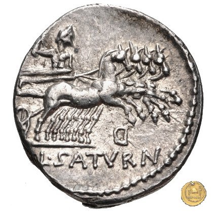 317/3 - denario L. Appuleius Saturninus 104 BC (Roma)