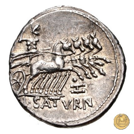 317/3 - denario L. Appuleius Saturninus 104 BC (Roma)