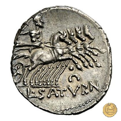 317/3 - denario L. Appuleius Saturninus 104 BC (Roma)