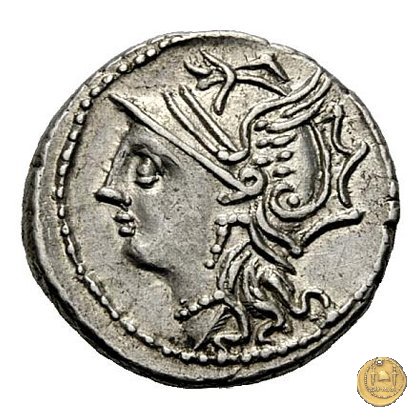 317/3 - denario L. Appuleius Saturninus 104 BC (Roma)