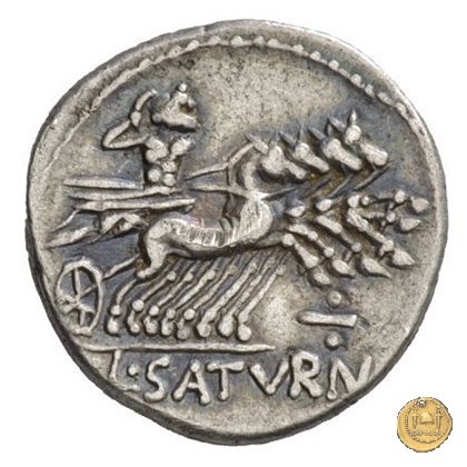 317/3 - denario L. Appuleius Saturninus 104 BC (Roma)