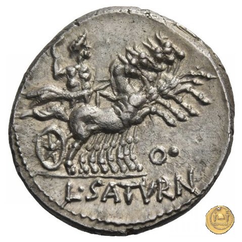 317/3 - denario L. Appuleius Saturninus 104 BC (Roma)