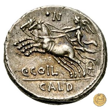 318/1 - denario C. Coelius C.f.C.n. Caldus 104 BC (Roma)