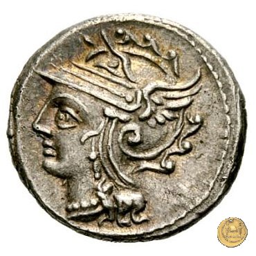 318/1 - denario C. Coelius C.f.C.n. Caldus 104 BC (Roma)