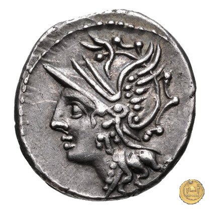 318/1 - denario C. Coelius C.f.C.n. Caldus 104 BC (Roma)