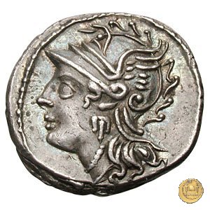 318/1 - denario C. Coelius C.f.C.n. Caldus 104 BC (Roma)