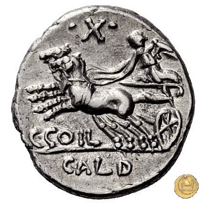 318/1 - denario C. Coelius C.f.C.n. Caldus 104 BC (Roma)