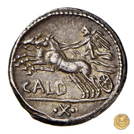 318/1 - denario C. Coelius C.f.C.n. Caldus 104 BC (Roma)