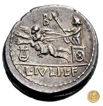 320/1 - denario L. Iulius L.f. Sex.n. Caesar 103 BC (Roma)