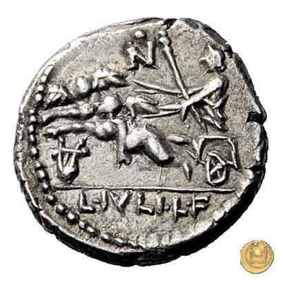 320/1 - denario L. Iulius L.f. Sex.n. Caesar 103 BC (Roma)