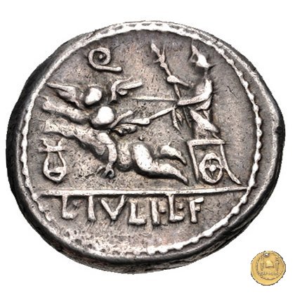 320/1 - denario L. Iulius L.f. Sex.n. Caesar 103 BC (Roma)