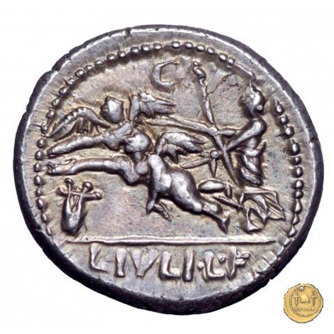 320/1 - denario L. Iulius L.f. Sex.n. Caesar 103 BC (Roma)