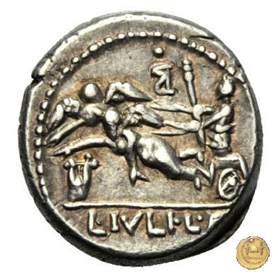 320/1 - denario L. Iulius L.f. Sex.n. Caesar 103 BC (Roma)