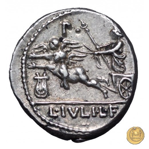 320/1 - denario L. Iulius L.f. Sex.n. Caesar 103 BC (Roma)