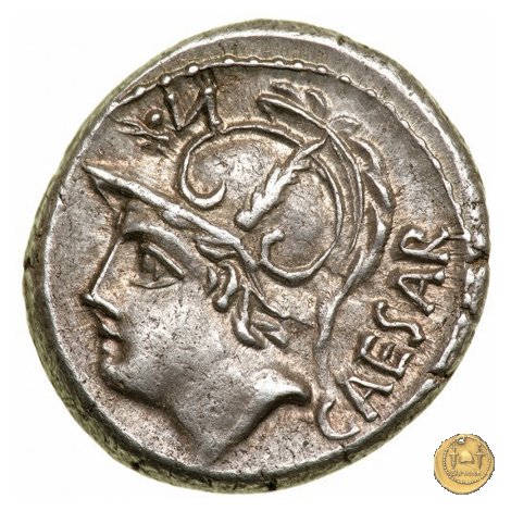 320/1 - denario L. Iulius L.f. Sex.n. Caesar 103 BC (Roma)