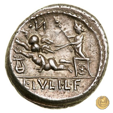 320/1 - denario L. Iulius L.f. Sex.n. Caesar 103 BC (Roma)