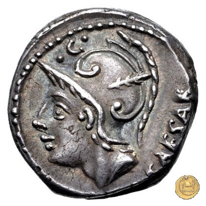 320/1 - denario L. Iulius L.f. Sex.n. Caesar 103 BC (Roma)