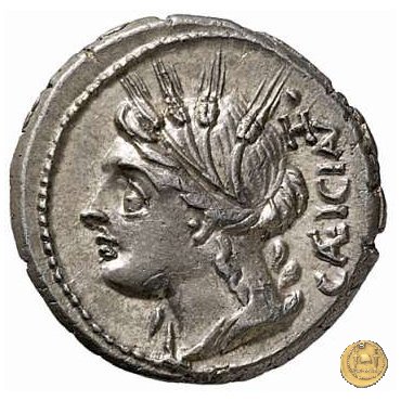 321/1 - denario L. Cassius Caecianus 102 BC (Roma)