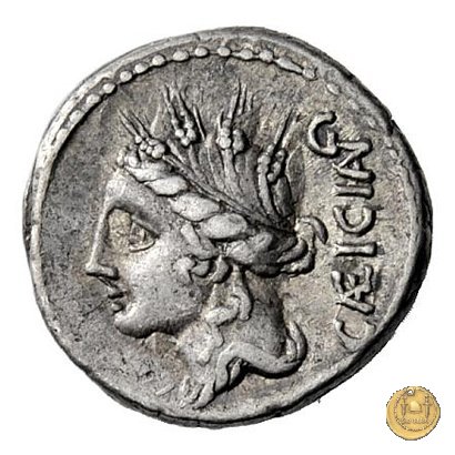 321/1 - denario L. Cassius Caecianus 102 BC (Roma)