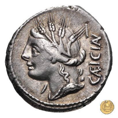 321/1 - denario L. Cassius Caecianus 102 BC (Roma)