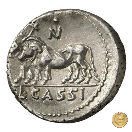 321/1 - denario L. Cassius Caecianus 102 BC (Roma)