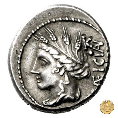 321/1 - denario L. Cassius Caecianus 102 BC (Roma)