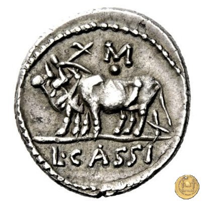 321/1 - denario L. Cassius Caecianus 102 BC (Roma)