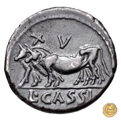 321/1 - denario L. Cassius Caecianus 102 BC (Roma)